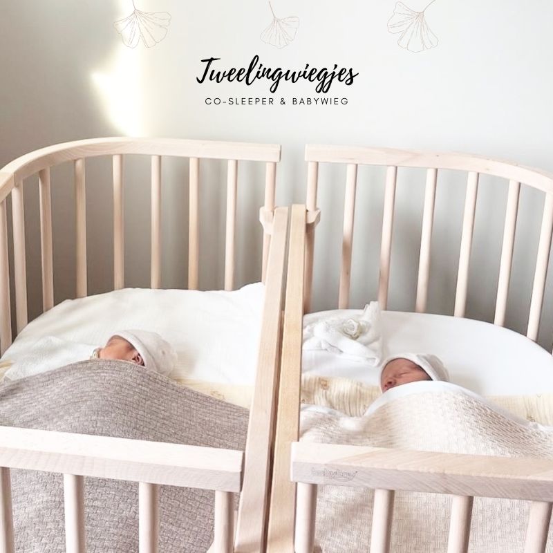 tweelingwieg kopen, tweelingbedje, tweeling babybedje, tweeling cosleepers,
