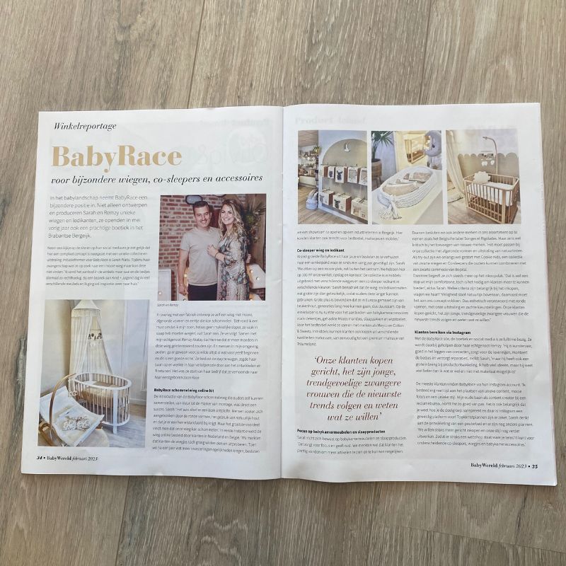 babywereld nummer 1 februari 2023 baby wereld interview BabyRace februari 2023