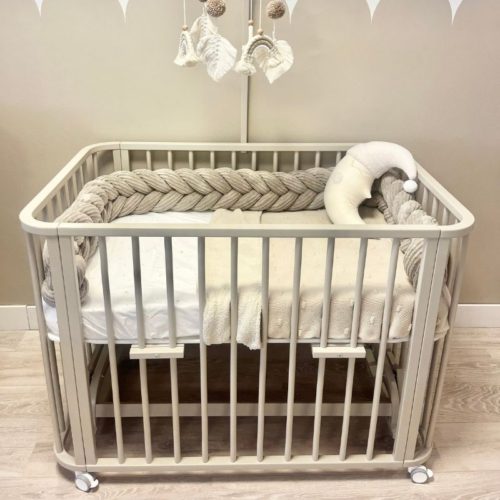 co sleeper ledikantverkleiner, boxvlecht, vlecht bedbumper, stootrand vlecht