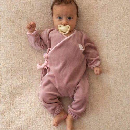 Velvet babypakje omslag roze, Babypakje velvet, Roze omslag babypakje