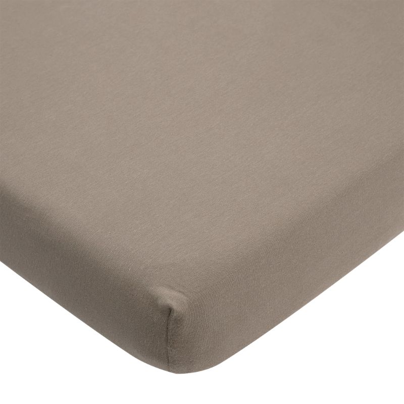 wieg en ledikant hoeslaken taupe, bruin hoeslaken voor babybed