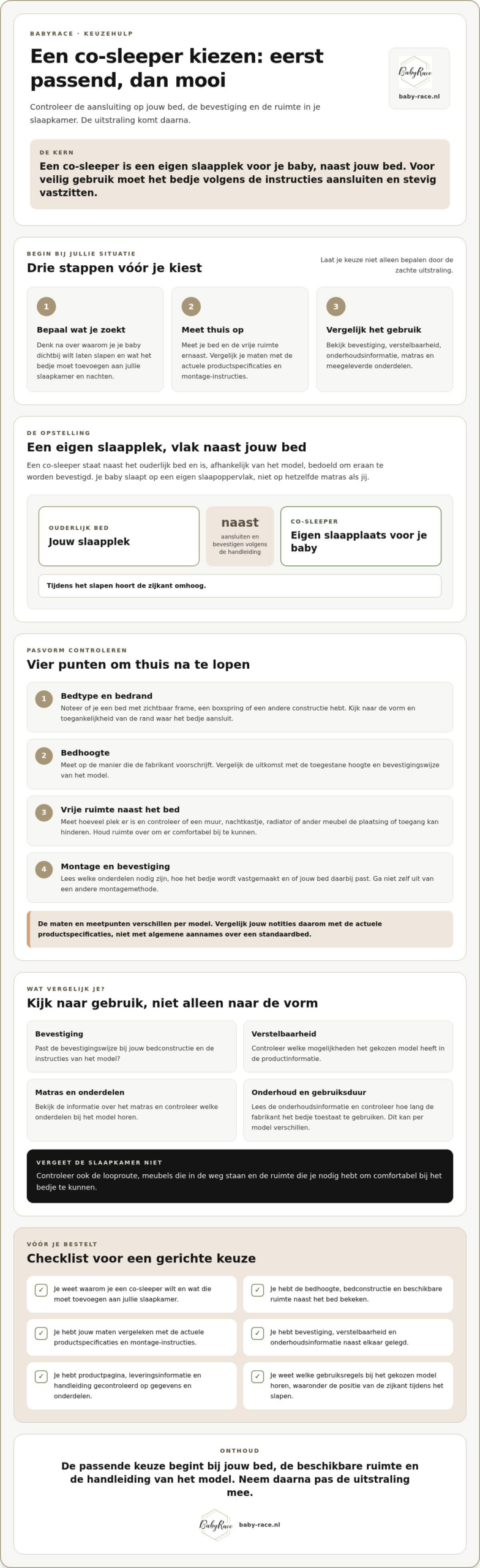 Co-sleeper kopen: zo kies je een passend bedje voor je baby