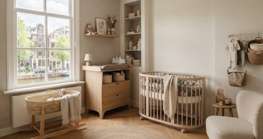 Babykamer inrichten in een kleine ruimte: zo creëer je rust en ruimte