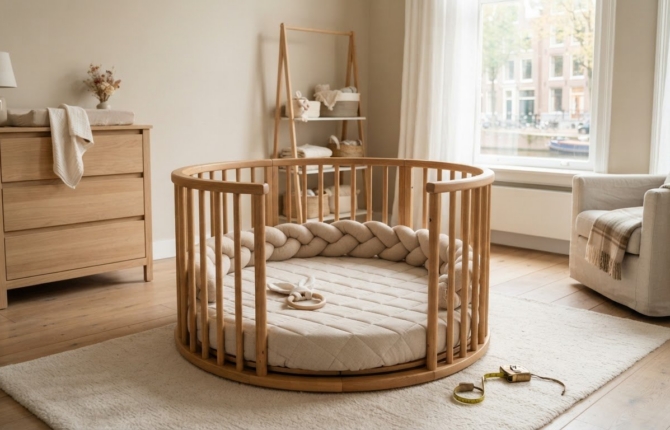 Ronde box baby: zo kies je een veilige en stijlvolle speelplek