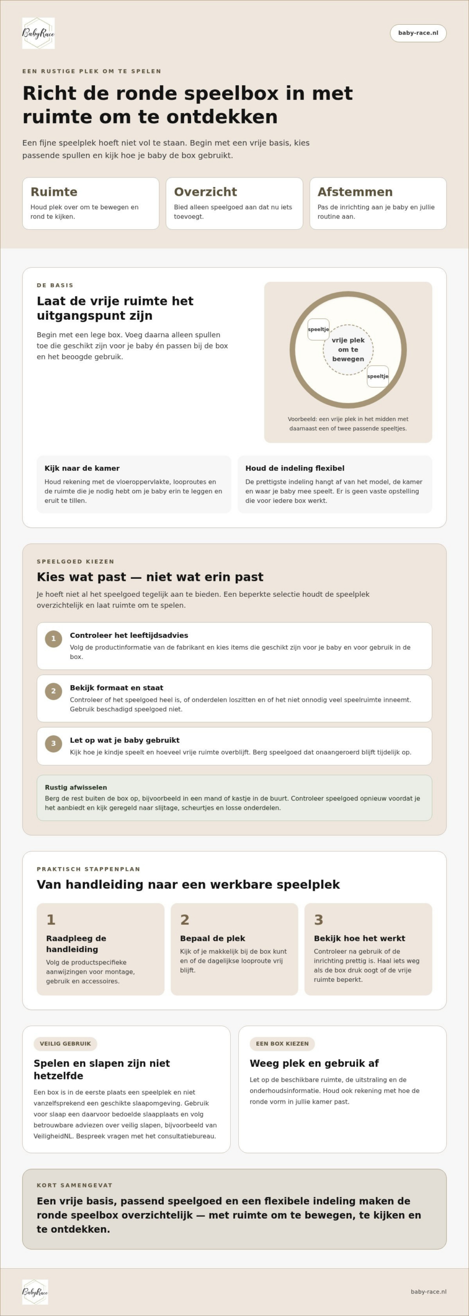 Ronde speelbox baby: zo maak je een fijne speelplek